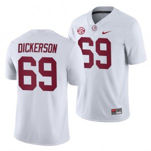 Men's Alabama Crimson Tide #69 Landon Dickerson White 2019 NCAA Away Game College Football Jersey 2403VIIL6